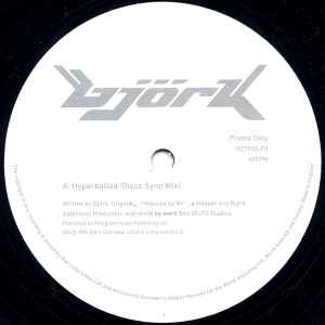 Image of Label Cover of 10" - VG/VG - BJORK, Hyperballad (LFO Mixes) (One Little Indian; 192TP10LFO, UK 1995, Promo, Misprint on cover: "egde" rather than "edge"), Light marks, edge wear,  - 3846239S