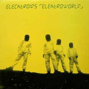 Image of Front Cover of 2xLP - G/G - ELECKTROIDS, Elektroworld (Warp; WARP LP 35, UK 1995), Records have lighter marks throughout and play through well, except for feelable pressing flaw on track D1 that clicks lightly when played through. Sleeve very worn and creased; damaged to edges, staining, ring wear, and entirely split top edge,  - 1616501C