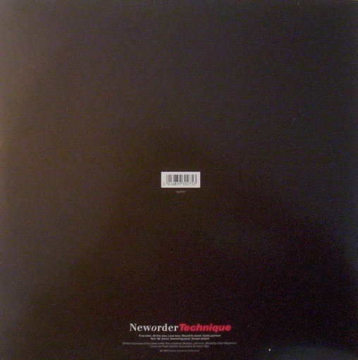 Image of Back Cover of LP - VG/VG - NEW ORDER, Technique (Factory; Fact275, UK 1989, Inner, Lyntone Pressing), Hairlines, Edge & Ring Wear,  - 3946084S
