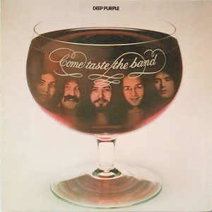 Image of Front Cover of LP - VG+/VG - DEEP PURPLE, Come Taste the Band (Purple; TPSA7515, UK 1975, Laminated Gatefold Sleeve, Inner), Nice sleeve, Strong VG Disc, Lightest of marks, Good gloss.,  - 0716139C