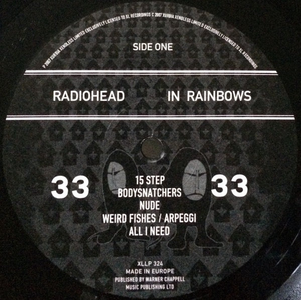 Image of Label Cover of LP - NEW/NEW - RADIOHEAD, In Rainbows (XL; XLLP324, UK 2022 Reissue, Inner, 180 Gram Vinyl), ,  - 6016098C