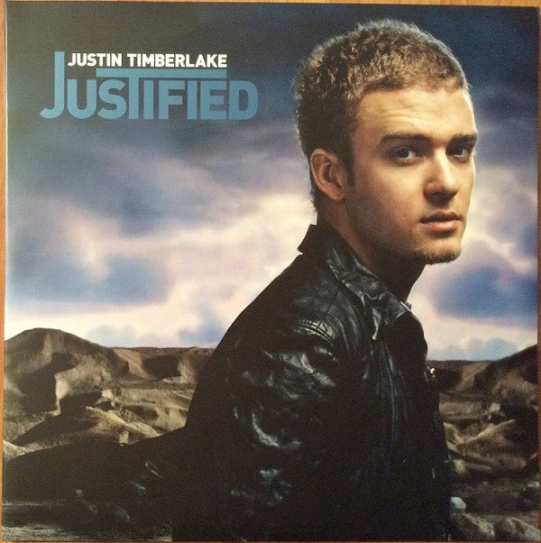 Image of Front Cover of 2xLP - G+/G+ - JUSTIN TIMBERLAKE, Justified (Jive; 01241-41823-1 , Europe 2002, Inners), Scratch on side C, small feelable mark on side D. Paper scuffs and hairlines. Heavy edge wear to sleeve and inners, creasing, sticker damage, subtle staining, tear to opening edge.,  - 3746509S