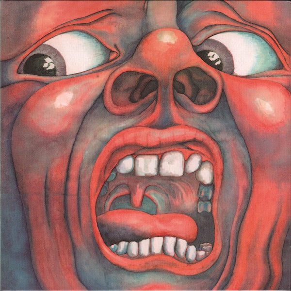 Image of Front Cover of LP - NEW/NEW - KING CRIMSON, In The Court of the Crimson King - An Observation By King Crimson (Discipline Global Mobile; KCLP1, UK 2010 Reissue, Gatefold, 200 Gram Vinyl, Original 1969 Stereo Mixes), , The group's definitive album, and one of the most daring debut albums ever recorded by anybody. At the time, it blew all of the progressive/psychedelic competition (the Moody Blues, the Nice, etc.) out of the running, although it was almost too good for the band's own good   it took K