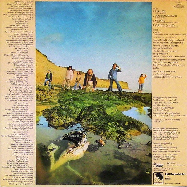 Image of Back Cover of 0115004C: LP - ENID, Aerie Faerie Nonsense (Honeybee; INS 3012, UK 1977) Lightest of hairlines  VG/VG