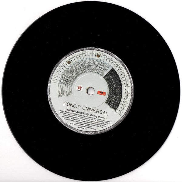 Image of Label Cover of 7" - VG+/VG+ - KAISER CHIEFS, I Predict A Riot / Sink That Ship (B-Unique; BUN096-7, UK 2005, Hype Stickered Gatefold Sleeve), ,  - 4216245C