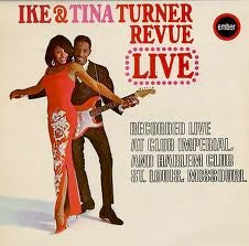 Image of Front Cover of 2414312C: LP - IKE & TINA TURNER REVUE, Live (Ember; EMB 3368, UK 1966, Mono)   VG/VG