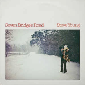Image of Front Cover of LP - VG/VG+ - STEVE YOUNG, Seven Bridges Road (Sonet; SNTF 705, UK 1981), Light ring and edge wear, creasing and laminate damage, small sticker damage.,  - 3846352S