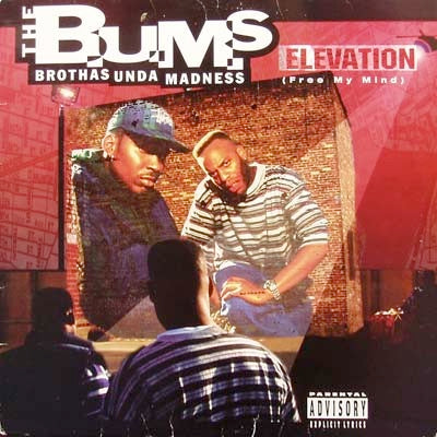 Image of Front Cover of 4914415C: 12" - THE B.U.M.S. (BROTHAS UNDA MADNESS), Elevation (Free My Mind) / 6 Figures And Up (Priority Records; PVL 53176, US 1995, Picture Sleeve) Shrink-wrap taped to sleeve at edges  VG/VG