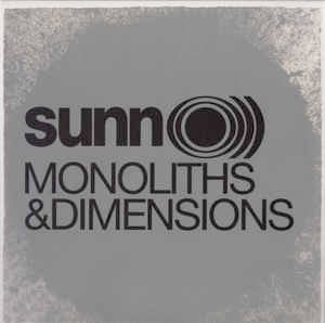 Image of Front Cover of 2xLP - VG+/VG - SUNN O))), Monoliths & Dimensions (Southern Lord; sunn100, US 2009, Gatefold With Vellum Outer Jacket, 2 Inners & Insert, 180 Gram Black Vinyl), Second disc has a noticeable edge warp, plays through.,  - 2216252C