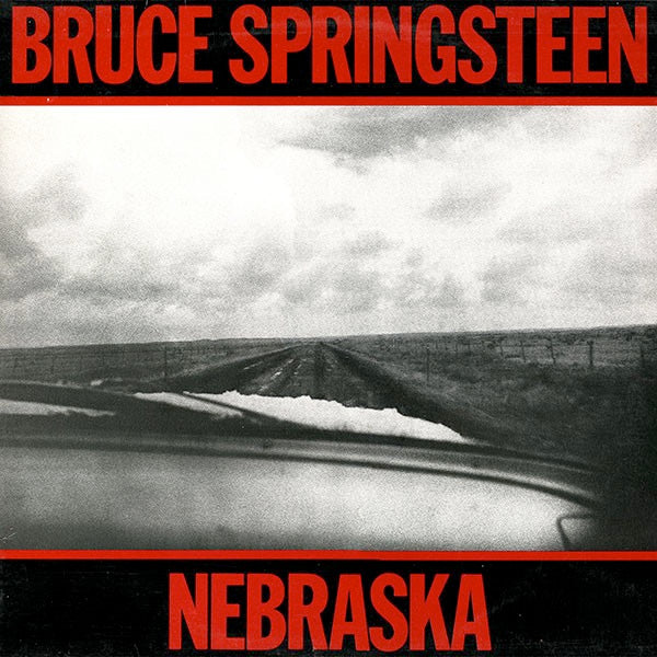 Image of Front Cover of LP - VG/VG - BRUCE SPRINGSTEEN, Nebraska (CBS Orange/Yellow; CBS 25100, UK 1982, Inner, "Made In England" At Bottom of Label Rim), Light marks, cover scuffing,  - 3546023S