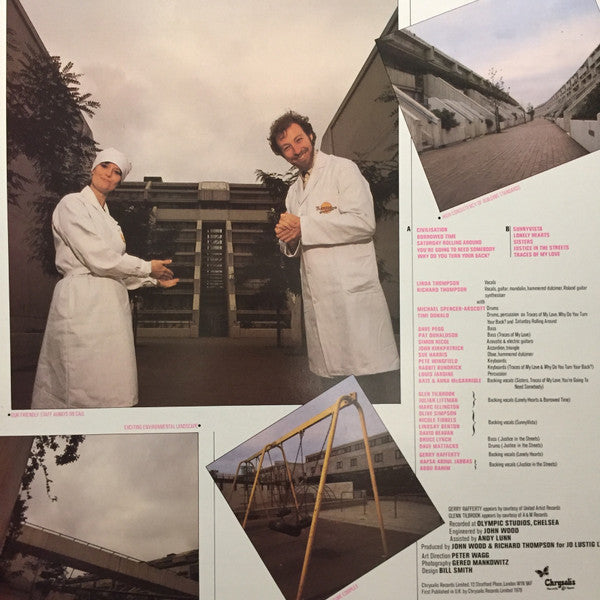 Image of Back Cover of LP - VG+/VG+ - RICHARD AND LINDA THOMPSON, Sunnyvista (Chrysalis; CHR 1247, UK 1979), Clean copy,  - 3816458C