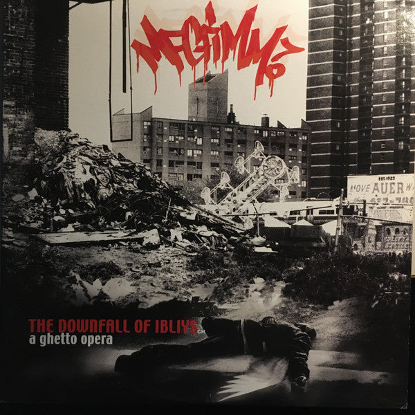Image of Front Cover of 2xLP - VG/VG+ - MF GRIMM, Downfall Of Ibliys - A Ghetto Opera (Metal Face; MF002, US 2002), Some light edge wear and creased corner on sleeve, otherwise nice shape. Nice clean discs.,  - 0946092S