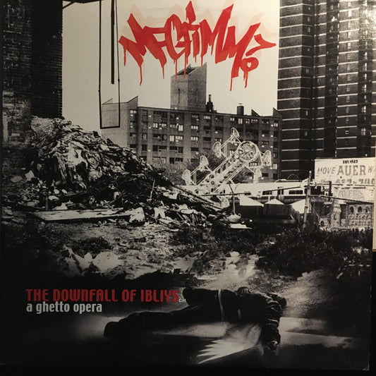 Image of Front Cover of 2xLP - VG/VG+ - MF GRIMM, Downfall Of Ibliys - A Ghetto Opera (Metal Face; MF002, US 2002), Some light edge wear and creased corner on sleeve, otherwise nice shape. Nice clean discs.,  - 0946092S