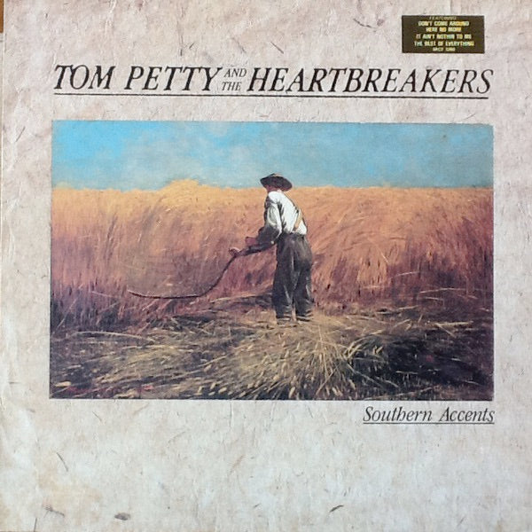 Image of Front Cover of 4714121C: LP - TOM PETTY AND THE HEARTBREAKERS, Southern Accents (MCA Records; MCF 3260, UK 1985, Embossed Sleeve, Inner) Stickered Sleeve. A1/B1  VG+/VG