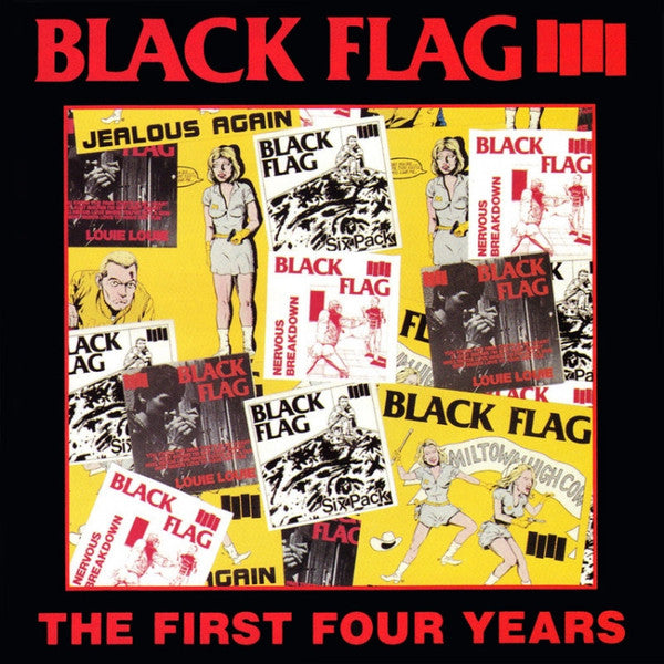Image of Front Cover of LP - NEW/NEW - BLACK FLAG, The First Four Years (SST; SST021, US 2000s Reissue), ,  - 2716194E