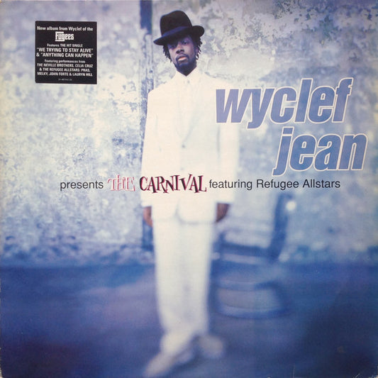 Image of Front Cover of 2xLP - G+/VG - WYCLEF JEAN, The Carnival (Columbia; 487442 1, Europe 1997, 2 Inners), Light hairlines. Tape with writing stuck on labels. Heavy ring and edgewear - tatty sleeve. ,  - 4226346E