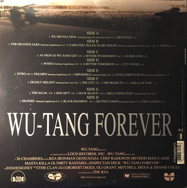 Image of Back Cover of 4xLP - VG/VG+ - WU-TANG, Wu-Tang Forever (Loud; 07863-66905-1, US 1997, Gatefold), A few minor hairlines across the 8 sides only.,  - 3926082E
