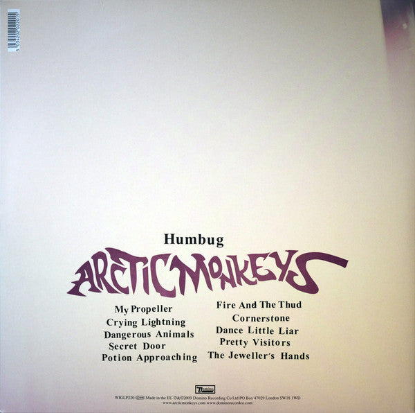 Image of Back Cover of LP - NEW/NEW - ARCTIC MONKEYS, Humbug (Domino; WIGLP220, UK Reissue, Gatefold, Insert, 180 Gram & Download), ,  - 1636221E