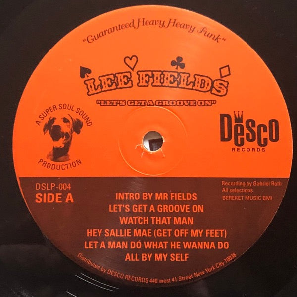 Image of Label Cover of LP - VG+/VG - LEE FIELDS, Let's Get A Groove On (Desco; DSLP-004, US 1998, Pasteback Sleeve), Sleev still in shrink. Disc has light marks only.,  - 2415231C