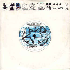 Image of Front Cover of 7" - VG+/VG+ - RADIOHEAD, Paranoid Android/ Polyethylene (Parts 1 & 2) (Parlophone; NODATA 01, UK 1997, Die Cut Picture Sleeve, Blue Translucent Vinyl), Lovely copy.,  - 3556198S