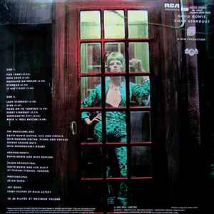 Image of Back Cover of LP - VG/VG - DAVID BOWIE, The Rise And Fall Of Ziggy Stardust And The Spiders From Mars (RCA International Green; INTS 5063, UK 1980 Reissue, Gem Production, Mainman), ,  - 2316096C