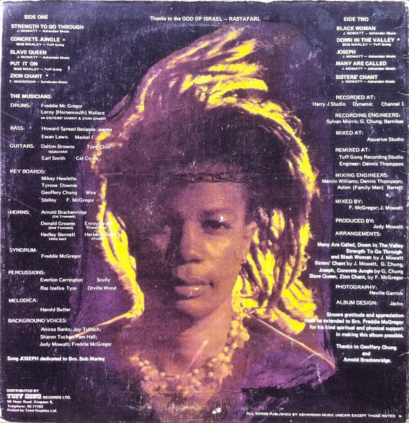 Image of Back Cover of LP - VG/VG+ - JUDY MOWATT, Black Woman (Ashandan; , Jamaica 1979), Storage wear on sleeve.,  - 3616356C