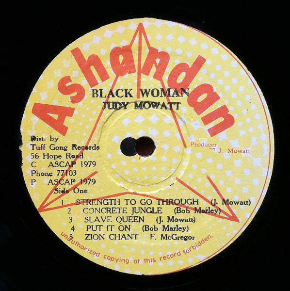 Image of Label Cover of LP - VG/VG+ - JUDY MOWATT, Black Woman (Ashandan; , Jamaica 1979), Storage wear on sleeve.,  - 3616356C