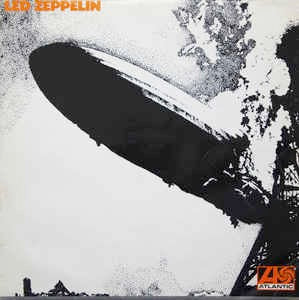 Image of Front Cover of 0245100S: LP - LED ZEPPELIN, Led Zeppelin (Atlantic Plum & Orange; 588171, UK 1969, Orange Letters And Grey Line, Second Pressing, WB / 7 Arts / Jewel Publishing Credit On One Line) Lovely copy  VG/VG