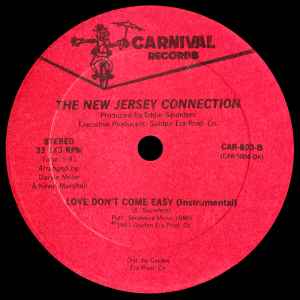Image of Back Cover of 12" - /G - THE NEW JERSEY CONNECTION, Love Don't Come Easy / Love Don't Come Easy (Instrumental) (Carnival; CAR-803, US 1981, Plain Sleeve), Lots of marks plays with some surface noise.,  - 1716413C