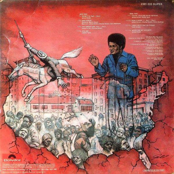 Image of Back Cover of LP - VG+/VG - JAMES BROWN, There It Is (Polydor Red Label; 2391 033, UK 1972, Laminated Sleeve), A small bit of the laminate has come away from the sleeve.,  - 3926097E