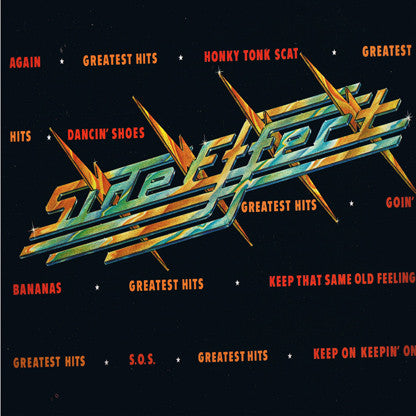 Image of Front Cover of LP - G+/VG - SIDE EFFECTS, Greatest Hits (Fantasy; MPF-4504, US 1980), Wear to edges of sleeve with evidence of previous sticker on top right.,  - 2126118E