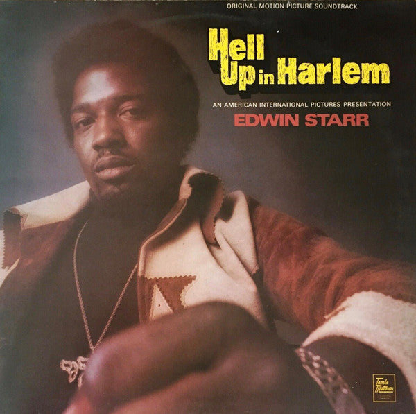 Image of Front Cover of 4624209E: LP - EDWIN STARR, Hell Up in Harlem - OST (Tamla Motown; STML 11260, UK 1974)   VG/G+