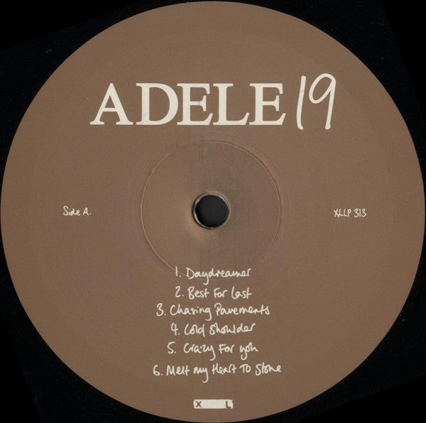 Image of Label Cover of 5054046S: LP - ADELE, 19 (XL; XLLP313, Europe 2008, Inner)   NEW/NEW