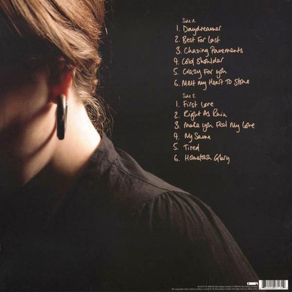 Image of Back Cover of LP - VG/VG+ - ADELE, 19 (XL; XLLP313, Europe 2008, Inner), Still in shrinkwrap.,  - 2716431C