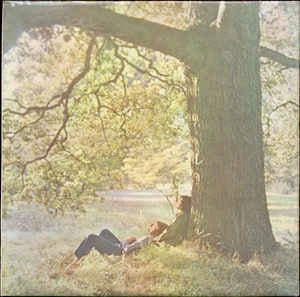 Image of Front Cover of 3624189E: LP - JOHN LENNON/ PLASTIC ONO BAND, John Lennon/ Plastic Ono Band (Apple; PCS7124, UK 1970, Laminated Sleeve, Inner, YEX 827-1U/ YEX 828-1U Matrices) Creases to cover. Tape on insert. Light marks on vinyl.  VG/VG