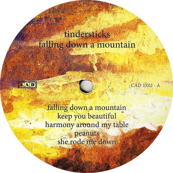 Image of Label Cover of LP - VG+/VG+ - TINDERSTICKS, Falling Down A Mountain (4AD; CAD 3X02, UK 2010, Inner, No Download Insert), Miles Lacquer Cut,  - 2816078C