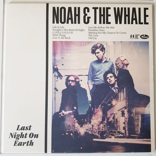 Image of Front Cover of LP - VG+/VG+ - NOAH AND THE WHALE, Last Night On Earth (Mercury; 2760096, Europe 2011, Inner, With 7"), Promo Sticker Over Barcode,  - 3925058E