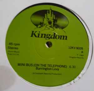 Image of Front Cover of 4543273S: 12" - BARRINGTON LEVY, Mini Bus / Red Eye (Kingdom; 12KU8028, UK 1984, Company Sleeve) Fogging on vinyl but plsys well. Light wear to sleeve  VG/VG