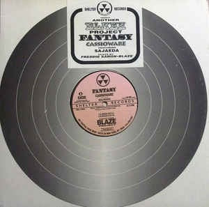 Image of Front Cover of 12" - VG/VG - CASSIOWARE FT. SAJAEDA, Fantasy (157 Shelter; SHL1008, US 1994, Company Sleeve), original stickered sleeve. some light marks and groove wear present,  - 3946175S