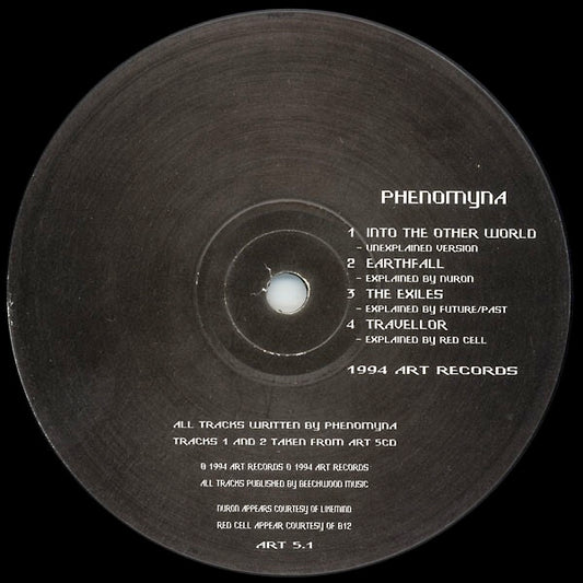 Image of Front Cover of 5014251C: 12" - PHENOMYNA, ART 5.1 (Applied Rhythmic Technology (ART); ART 5.1, UK 1994)   /VG