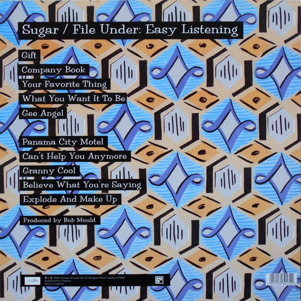 Image of Back Cover of LP - VG/EX - SUGAR, File Under Easy Listening (Creation; CRELP172, UK 1994, Insert), ,  - 3526355E