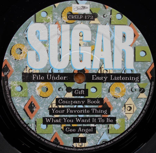 Image of Label Cover of LP - VG/EX - SUGAR, File Under Easy Listening (Creation; CRELP172, UK 1994, Insert), ,  - 3526355E