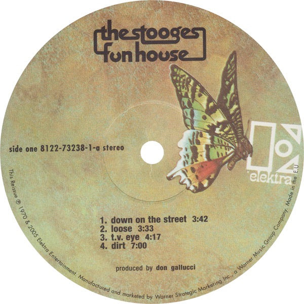 Image of Label of 2834069E: 2xLP - THE STOOGES, Fun House (Elektra; 0081227323813, Europe 2005 Reissue, Gatefold, Company Inners, Remaster)   NEW/NEW