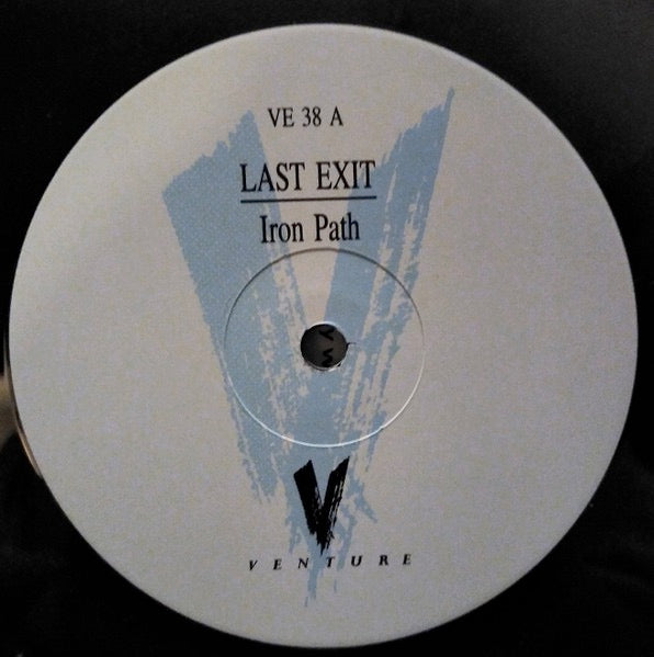 Image of Label Cover of LP - VG/G+ - LAST EXIT, Iron Path (Venture; VE 38, UK 1988, Inner), many light scuffs/marks,  - 3526217E