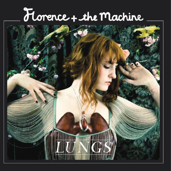 Image of Front Cover of LP - NEW/NEW - FLORENCE AND THE MACHINE, Lungs (Moshi Moshi; 2709106, UK 2009, Gatefold, Inner), , Florence Welch, better known alongside her band as Florence and The Machine, confidently announces her arrival on "Lungs". With several strong singles taking up a fair portion of this debut release, it's clear that Welch is as much a pop writer as she is a left-field artist, despite the early influence of punk and grunge on her life. Musically, these influences are tempered by an admira