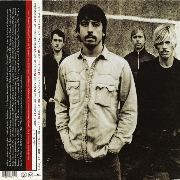 Image of Back Cover of 3145123S: LP - FOO FIGHTERS, One By One (Roswell; 973481, Europe 2002, Gatefold, Inner)   VG+/VG+