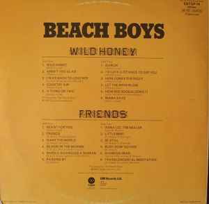 Image of Back Cover of 2xLP - G+/VG - THE BEACH BOYS, Wild Honey / Friends (Capitol; ESTSP 14, UK 1975, Embossed Gatefold Sleeve, Stereo), Sleeve crease & Ring wear, A few light marks,  - 4316292C