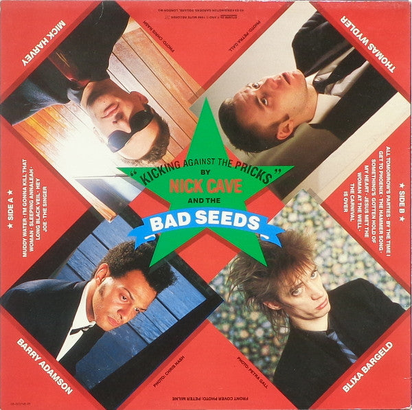 Image of Back Cover of LP - VG+/VG - NICK CAVE AND THE BAD SEEDS, Kicking Against the Pricks (Mute; STUMM28, UK 1986, No Inner), Strong VG,  - 3626293E