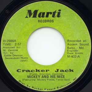 Image of Front Cover of 4024050E: 7" - MICKEY AND HIS MICE, Cracker Jack / Abraham, Martin And John (Marti Records; M-402, US 1970, plain sleeve) Light marks only.  /VG+