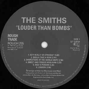 Image of Label Cover of 2xLP - VG+/VG+ - THE SMITHS, Louder Than Bombs (Rough Trade; ROUGH 255, UK 1987, Gatefold, 2 Inners, MPO Pressing), ,  - 3446407S